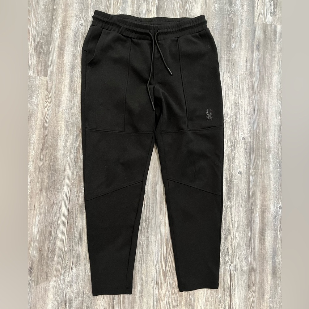 Spyder Men's Black Sweatpants with Logo